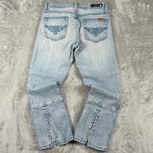 Vigoss Jeans Women’s Size 3/4 Light Wash Bootcut Denim Pants B48